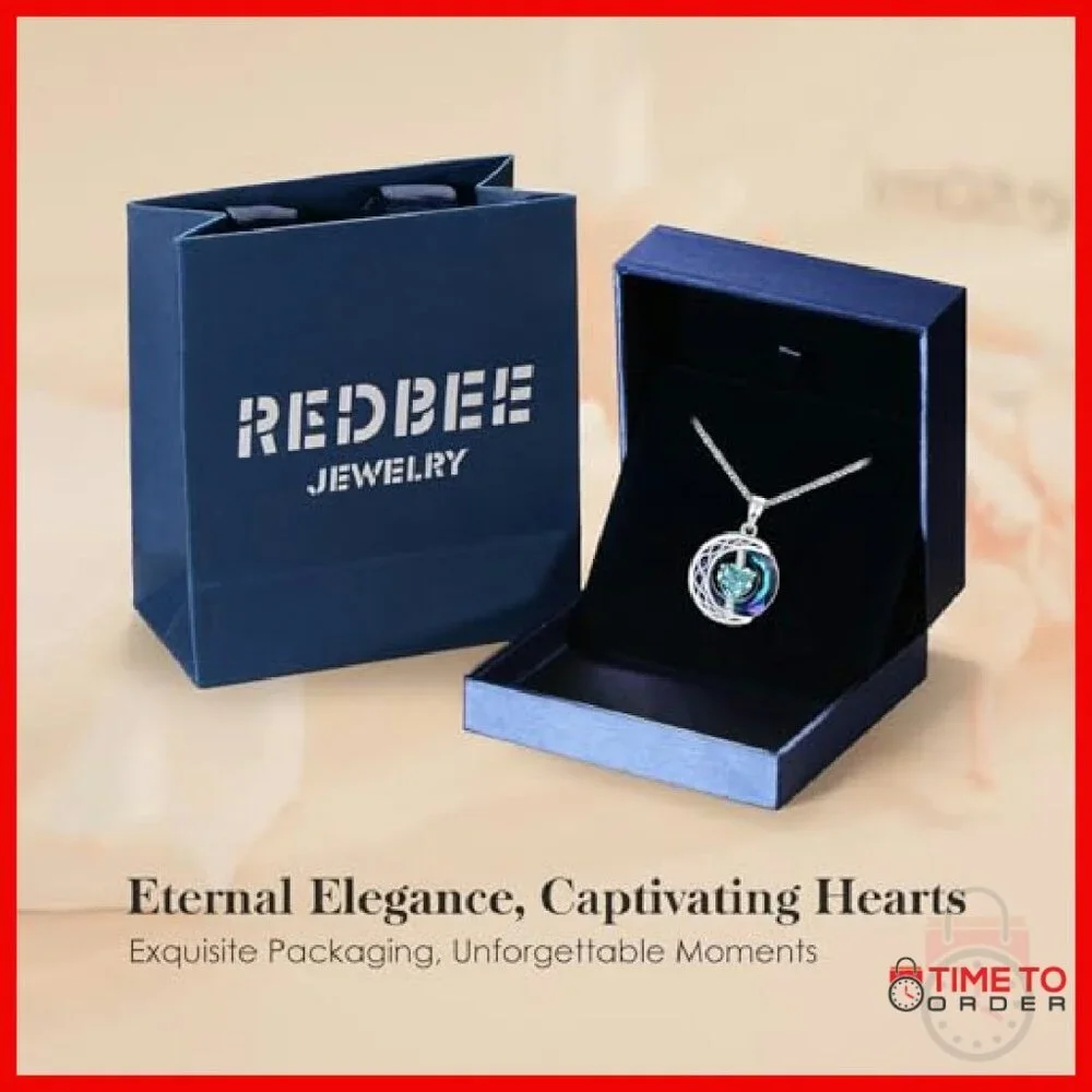 Sterling Silver Moon Pendant Necklace with Crystal and Zircon Stones